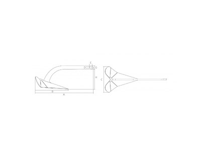 ANCORA PLOUGH INOX KG.10