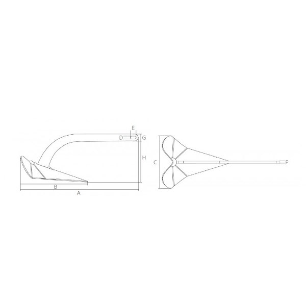 ANCORA PLOUGH INOX KG.10