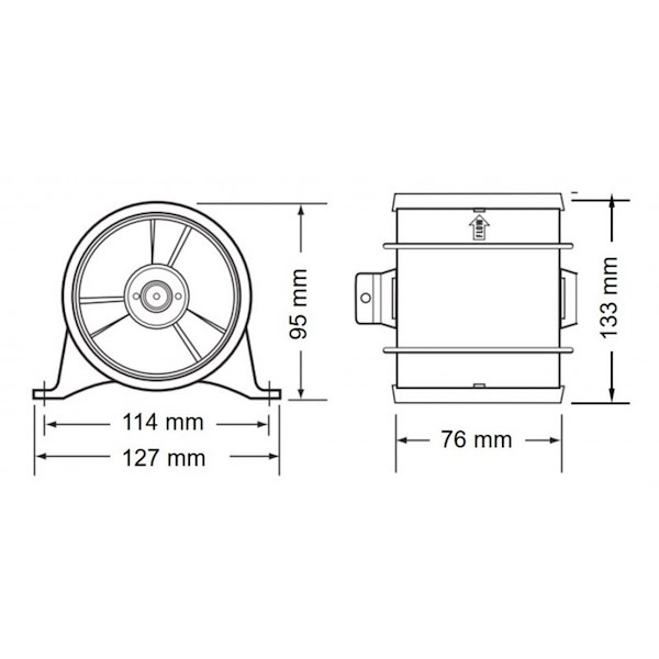 ELETTROVENTILATORE IN LINEA