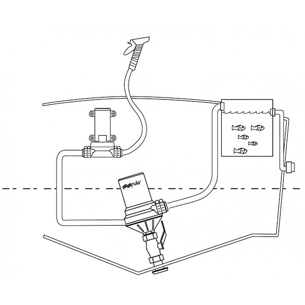 POMPA SOMM. 1600GPH 12V 'FDP' - OEM