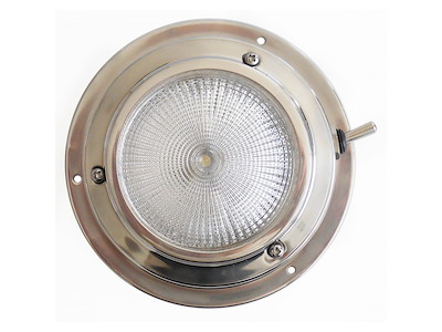 PLAFONIERA INOX Ø MM.140 x 40h 12V