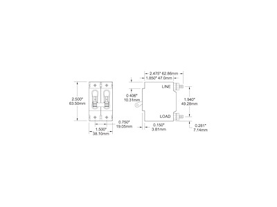INTERRUTTORE AUTO. SERIE C 100A