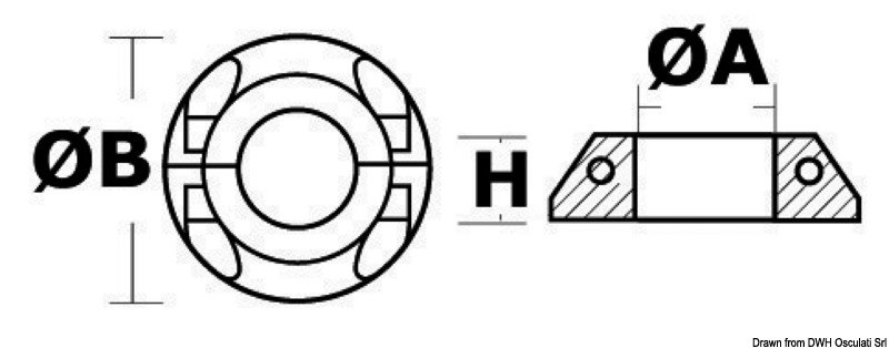 Anello per Volvo SailDrive 