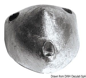 Anodo a cono in zinco compatibile con eliche Max-Prop