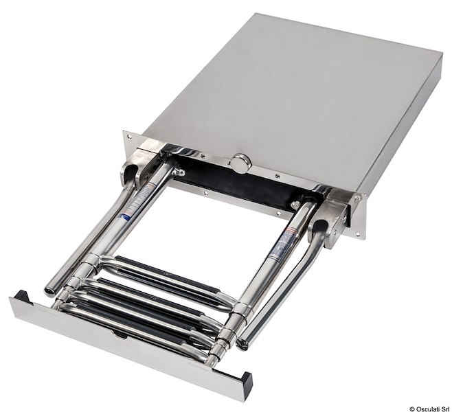 Scaletta a scomparsa per plancetta 4 gradini EasyUp 