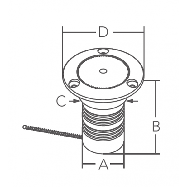 TAPPI DI IMBARCO INOX 38 MM