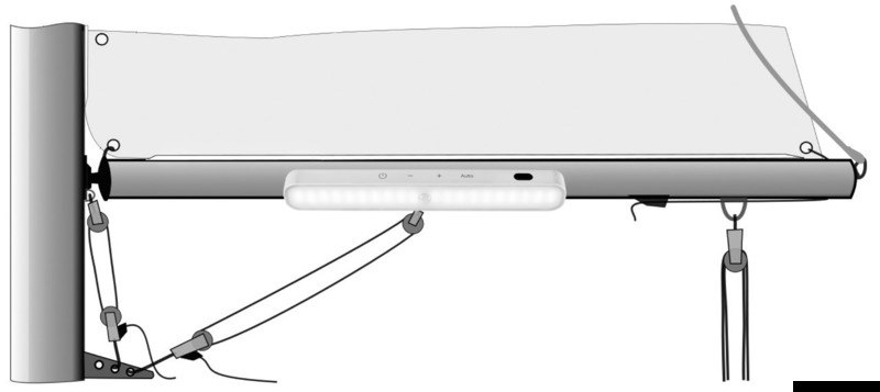 Luce LED sottoboma magnetica 
