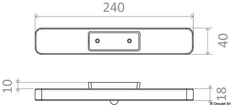 Luce LED sottoboma magnetica 