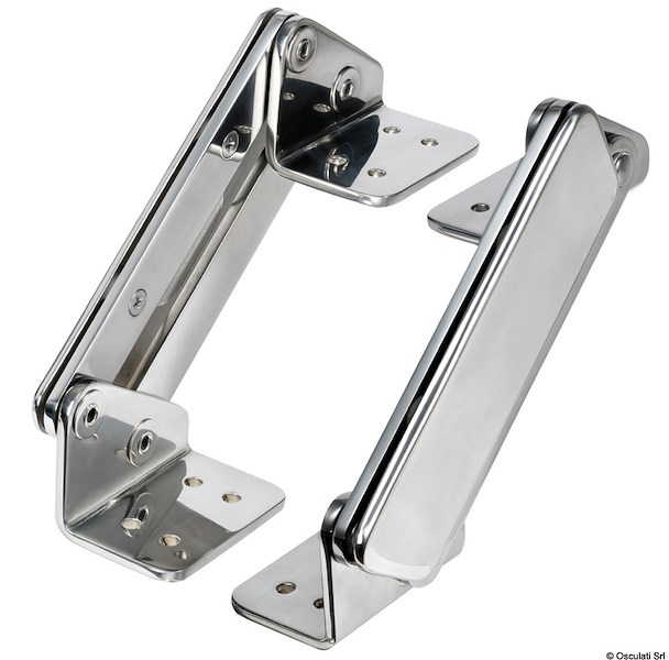 Coppia di cerniere con cover per sedile con sistema Flip Up 