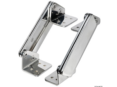 Coppia di cerniere con cover per sedile con sistema Flip Up 