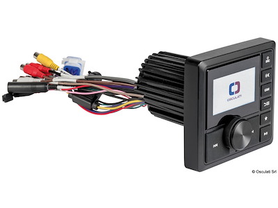 Radio da cruscotto con schermo TFT, antenna DAB, collegabile a telecamera