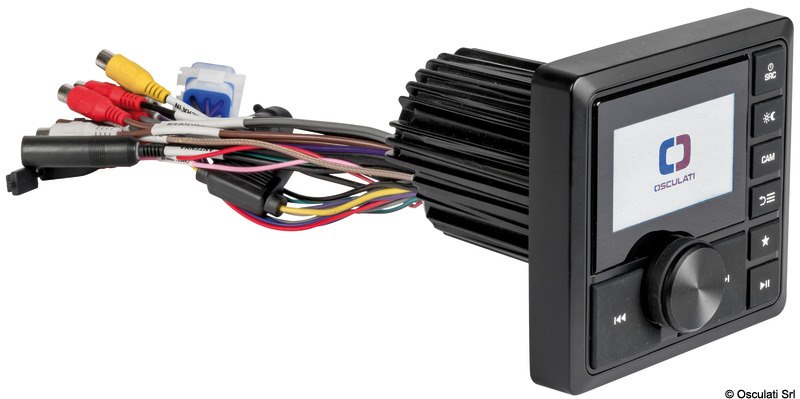 Radio da cruscotto con schermo TFT, antenna DAB, collegabile a telecamera