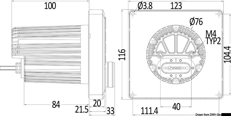 Radio da cruscotto con schermo TFT, antenna DAB, collegabile a telecamera
