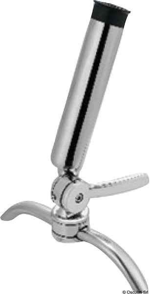 Portacanne orientabile in acciaio inox 316