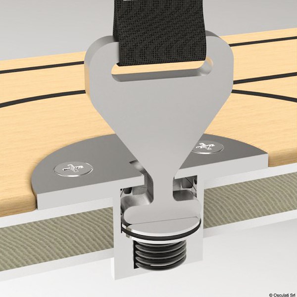 Cinghie di fissaggio con cricchetto e aggancio rapido recessato RAPID MARINE