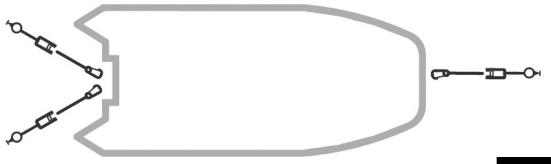 Cinghie di fissaggio con cricchetto e aggancio rapido recessato RAPID MARINE