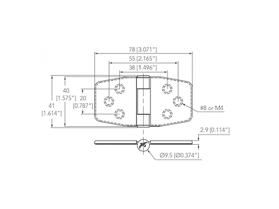 CERNIERA INOX 316 C/COPERTURA FRIZ.