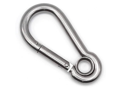MOSCHETTONE INOX CON OCCHIO