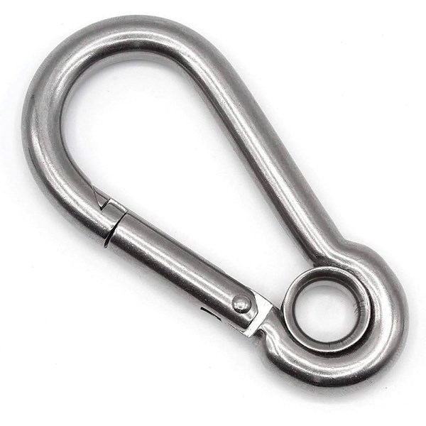 MOSCHETTONE INOX CON OCCHIO
