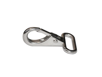 MOSCHETTONE INOX CON OCCHIO PIATTO