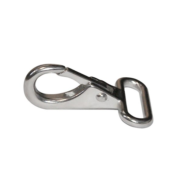 MOSCHETTONE INOX CON OCCHIO PIATTO