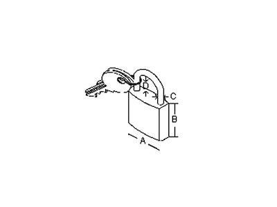 LUCCHETTO ARCO CORTO MM.50