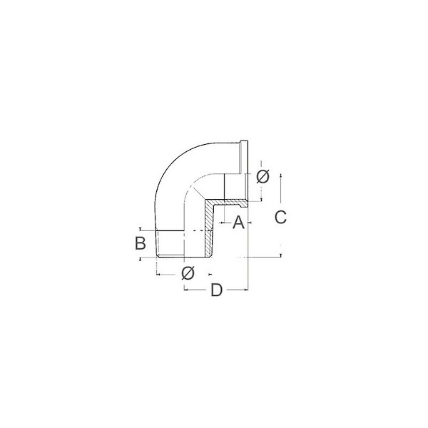 CURVA IN OTTONE M-F