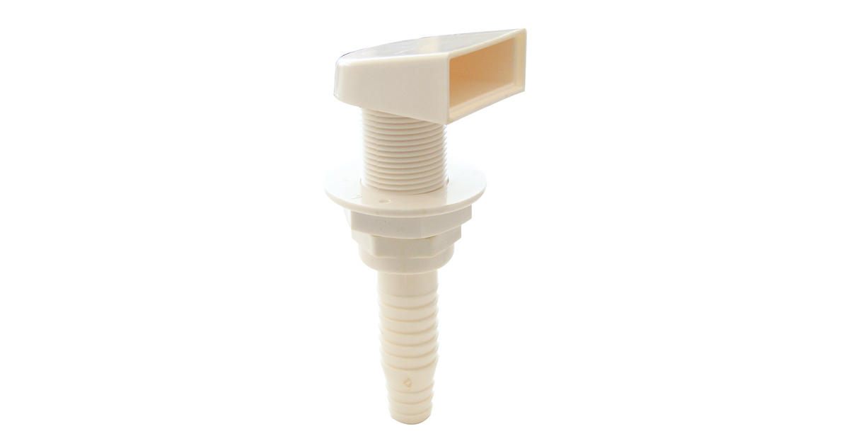 Scarichi Multiuso T-H Marine APD-1-DP - Testa Concava Nera, Diametro Foro 3,5 Cm, Raccordo Dritto