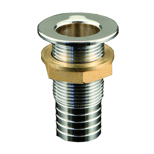 SCARICO POZZETTO IN OTTONE CROMATO CON PORTAGOMMA