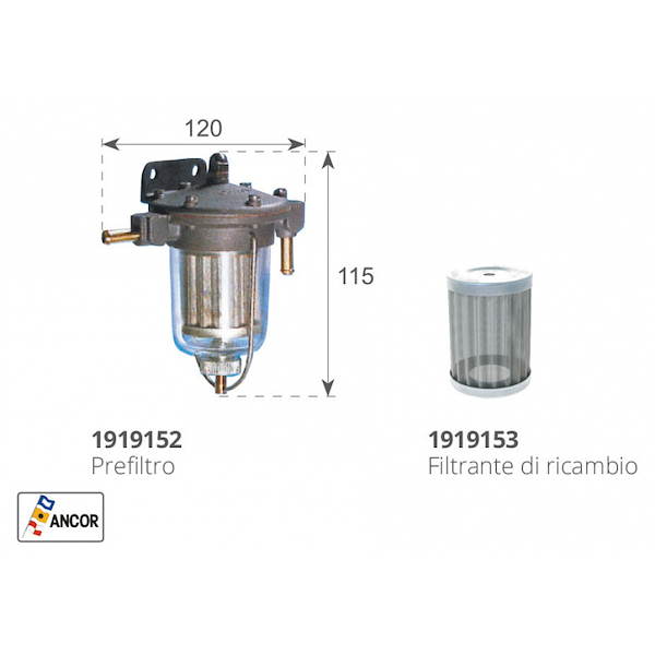 FILTRO DECANTATORE GASOLIO PFG11