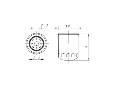 FILTRO GASOLIO YANMAR 119773-55510