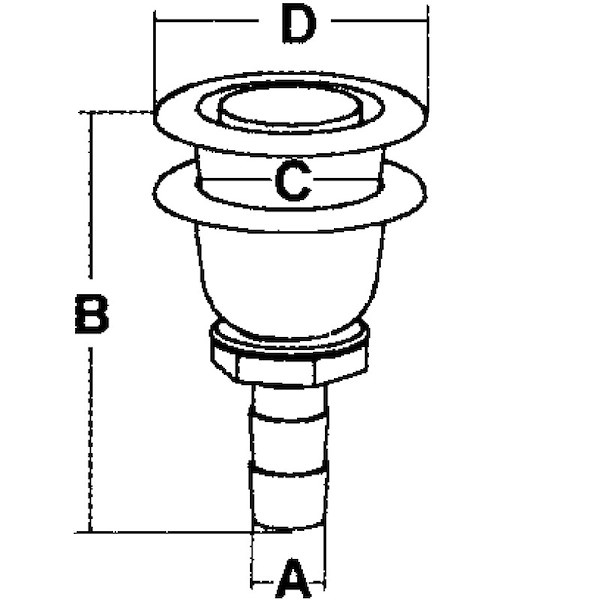 SFIATO INOX-NYLON DRITTO Ø MM.15