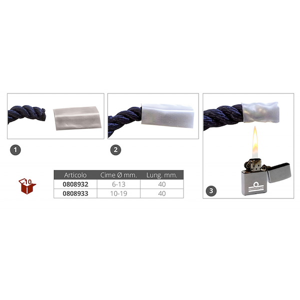 CAPOCORDA IN PVC BIANCO