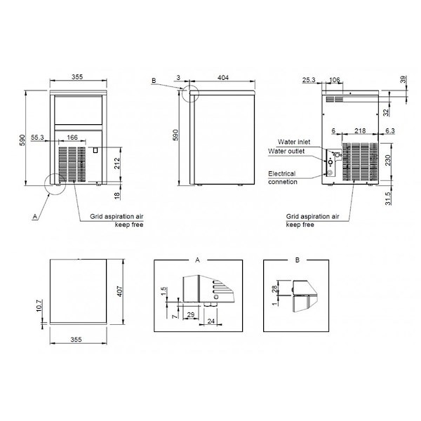 FABBRICATORE DI GHIACCIO