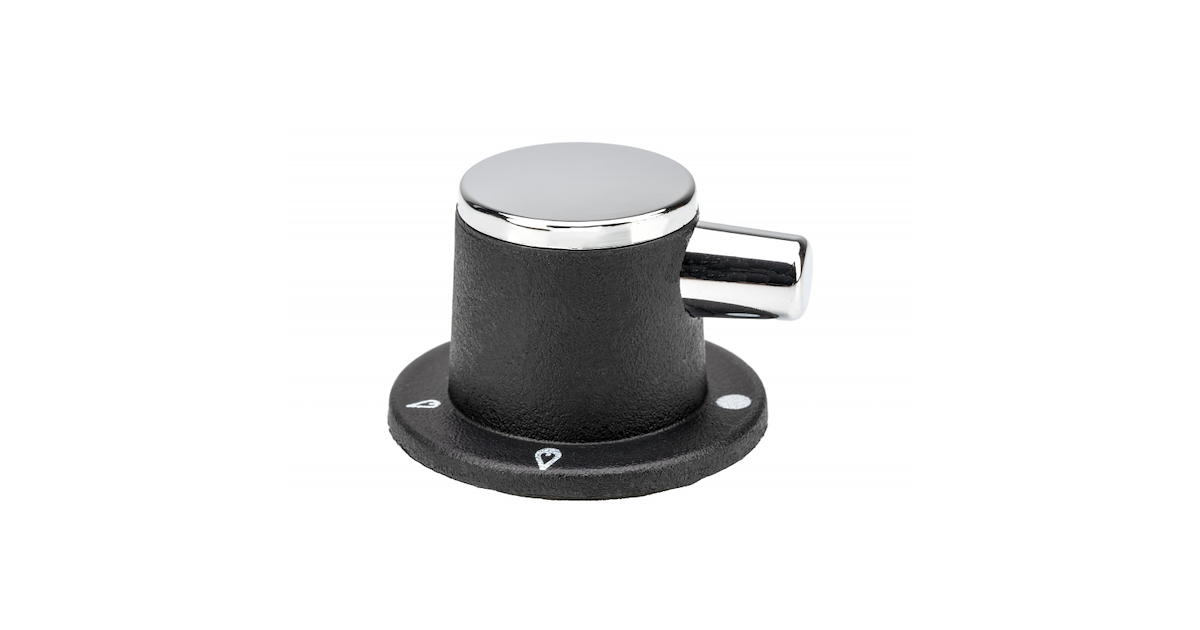 Manopola Grigia/nera Stufa Manopola Accensione Per Stufa A Gas DeLonghi