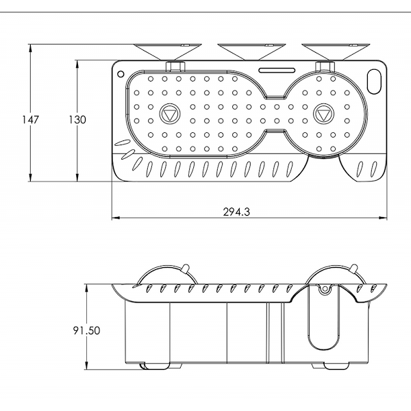 PORTABICCHIERE MM.294X91X147