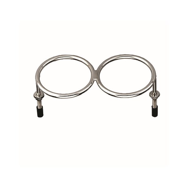 PORTABICCHIERE INOX AD ANELLI