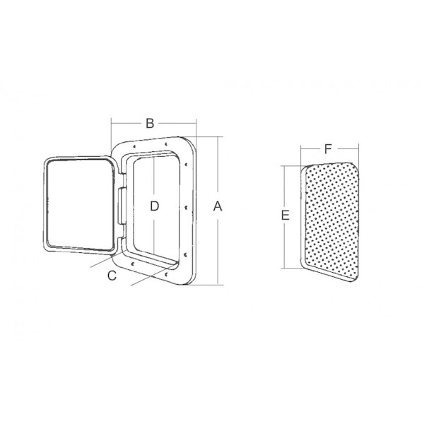 SPORTELLI CALPESTABILI MM.270 X 373