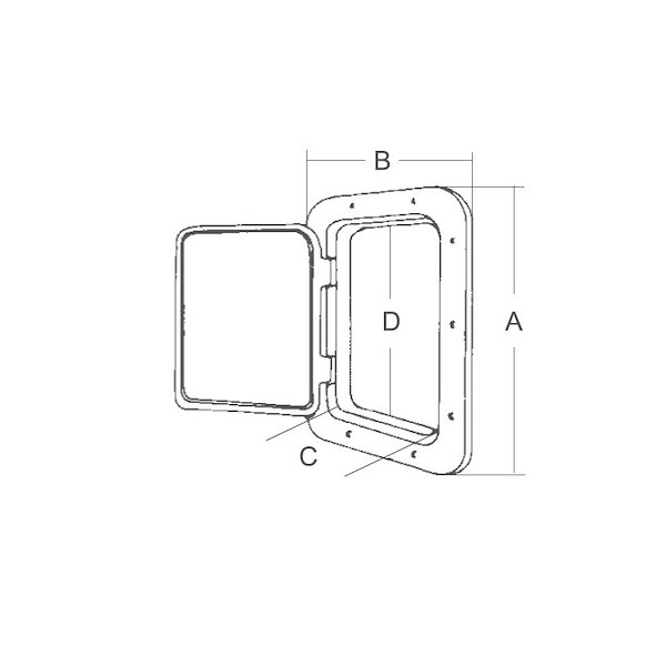 SPORTELLO MM.520X470