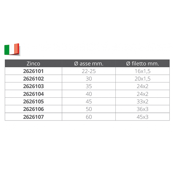 OGIVA PER  LINEA D'ASSE