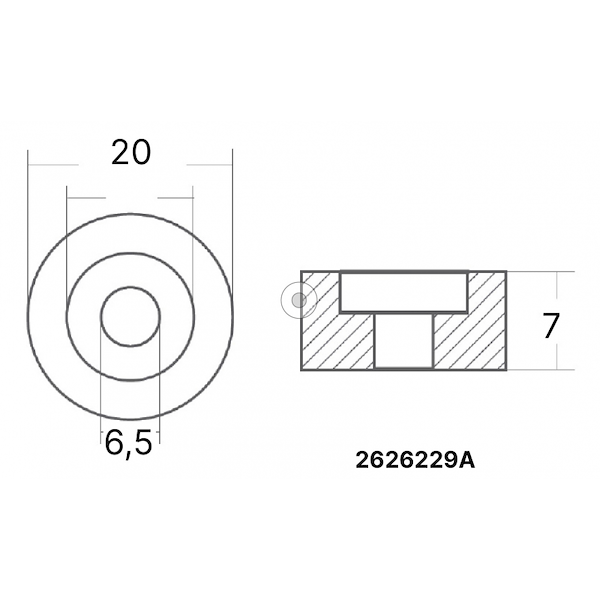 RONDELLA PER MOTORI 2-6 / 25-225 HP 4T