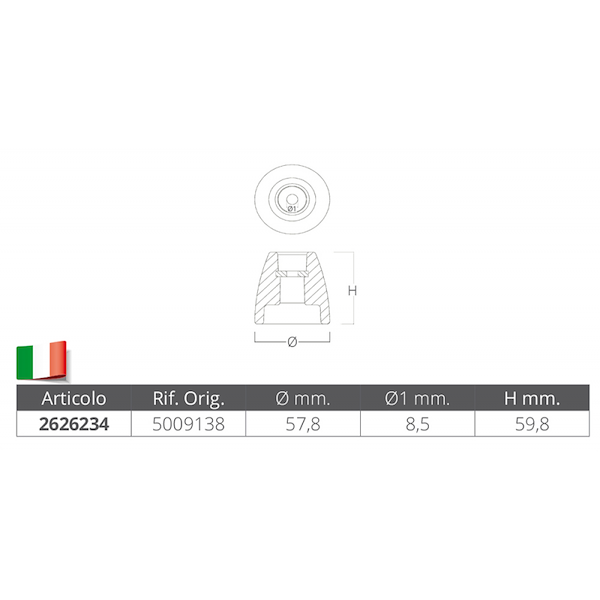 CONO IN ZINCO