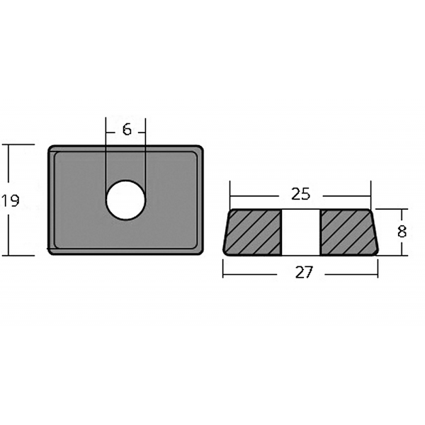 PIASTRINA PER MOTORI 4/9.9 HP 4T