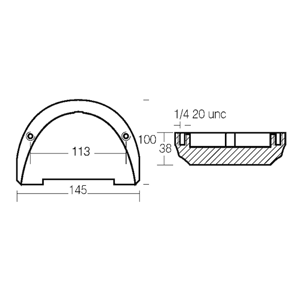 PLACCA PER PIEDE SX/DP-S