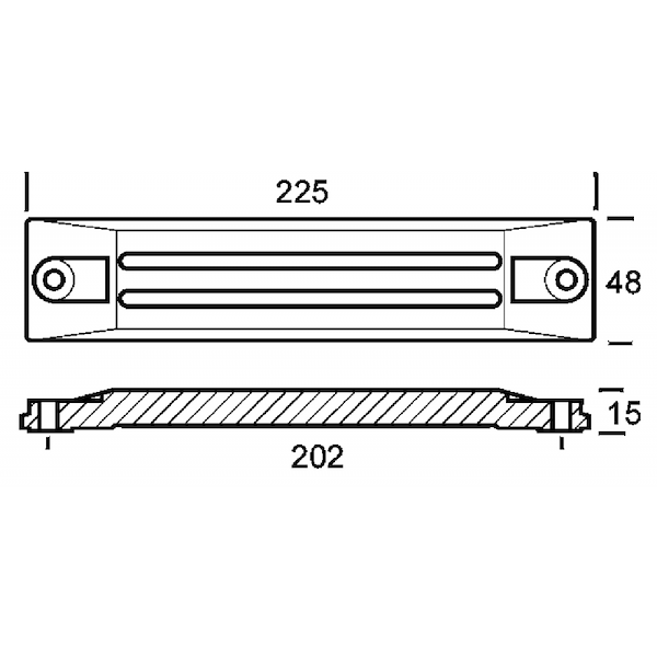 PLACCA PER MOTORI HONDA 75/225 HP