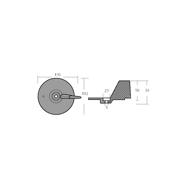 PINNA PER MOTORI HONDA 75/130 HP