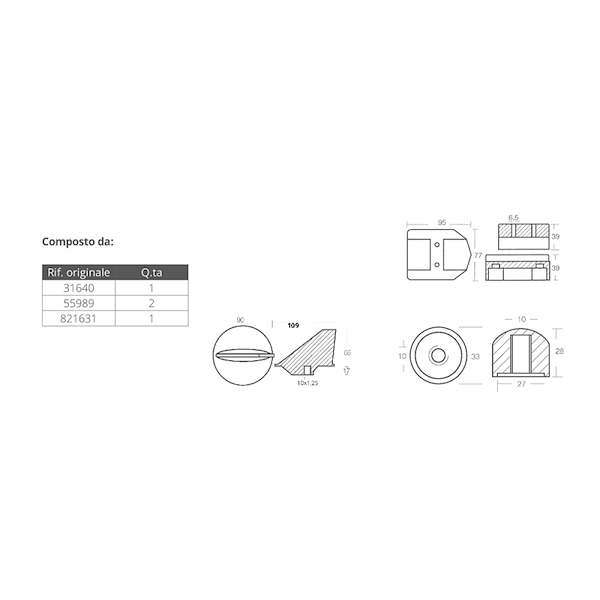 KIT ALL. MERCRUISER ALPHA I GEN I