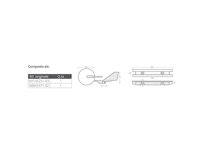 KIT ALLUMINIO YAMAHA 60-90 HP