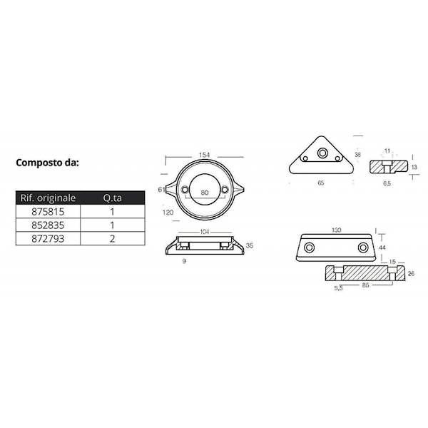 KIT ALLUMINIO VOLVO 290 C