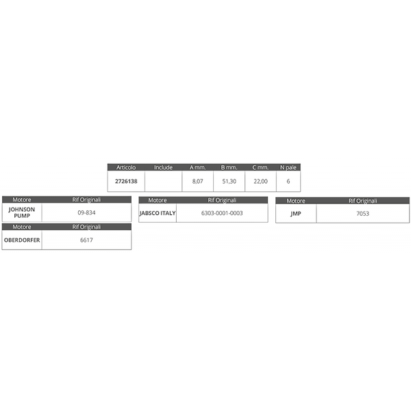 GIRANTE JABSCO 6303 JOHN. 09-824 P